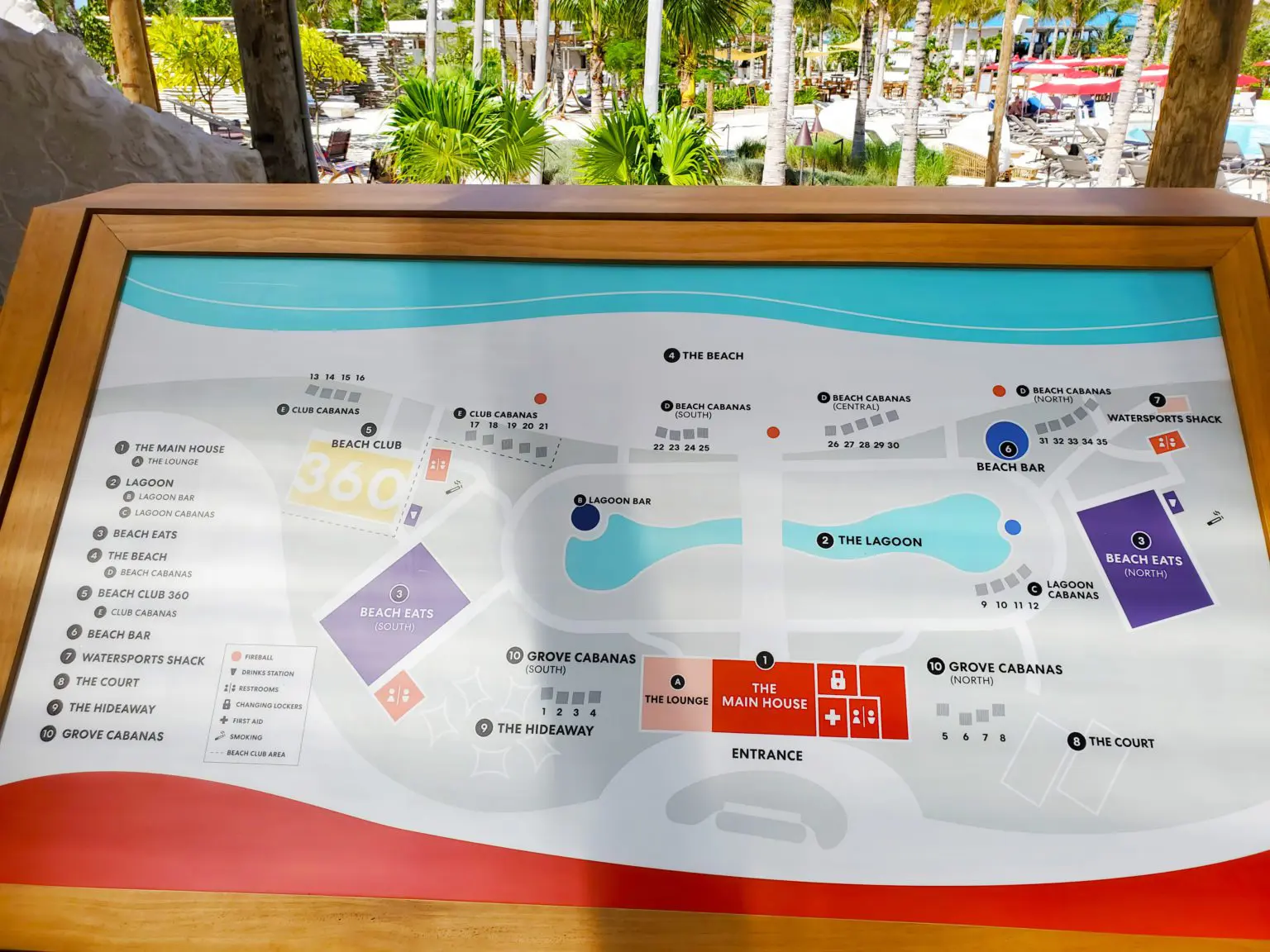 Resorts World Bimini map showing the Casino tram stop meeting point
